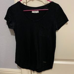 Abercrombie Black V-neck T-Shirt